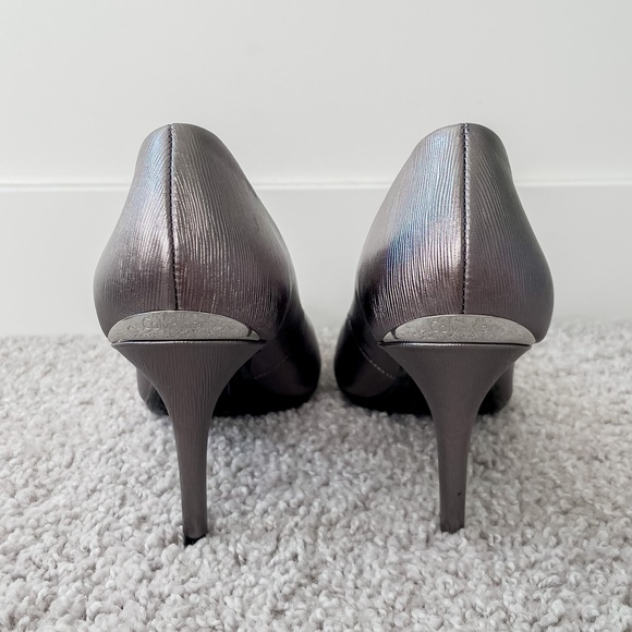Calvin Klein Silver Heels - Picture 2 of 7